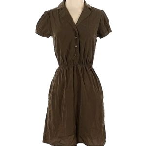 Legend brand natural green button up dress